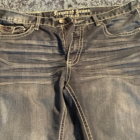 Rock Revival Request Men’s blue jeans 34w/32 - Picture 3 of 11